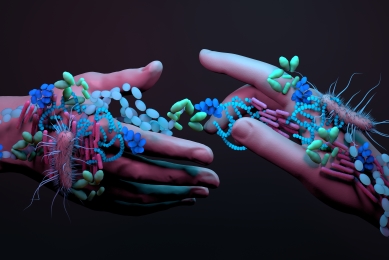 skin microbiome hands integument bacteria virus