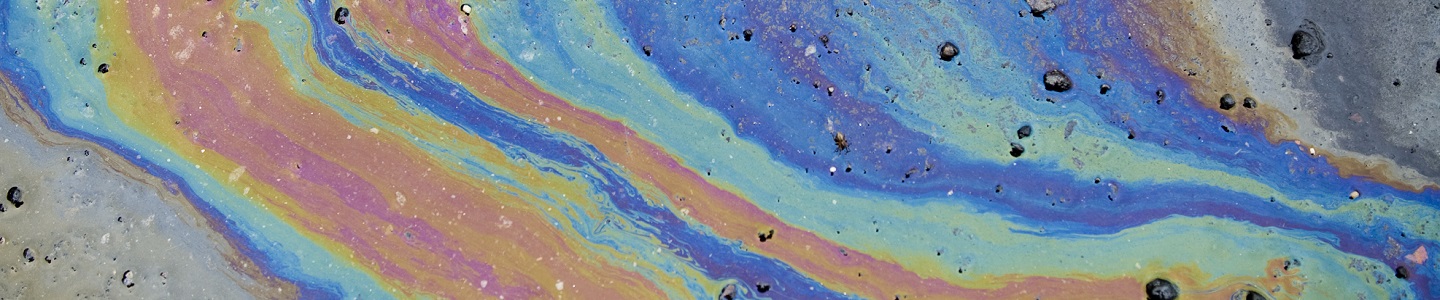 Oil slick, bioremediation