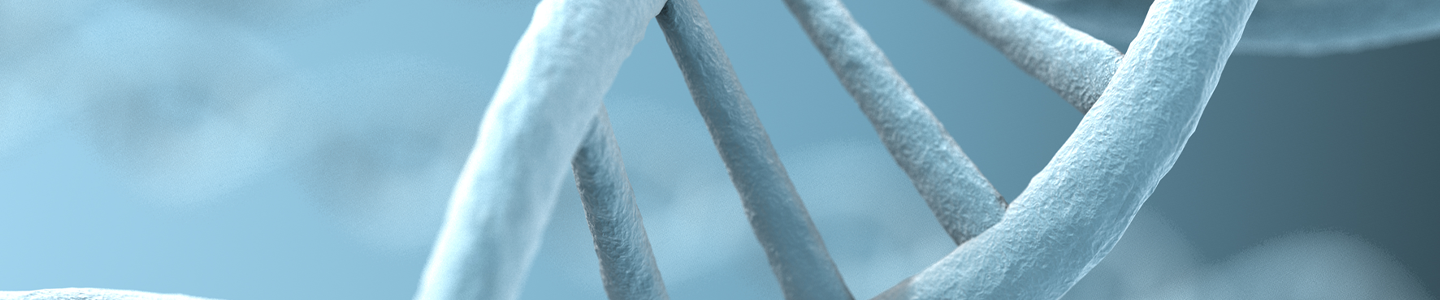 Light blue DNA strand.