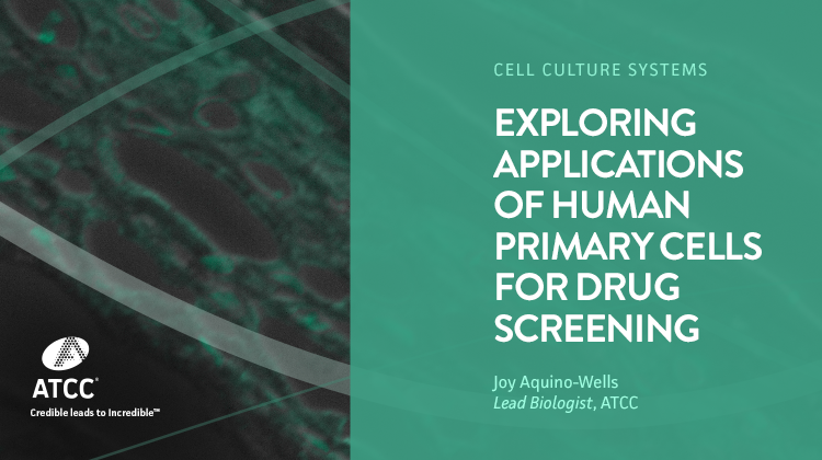 Exploring Applications of Human Primary Cells for Drug Screening