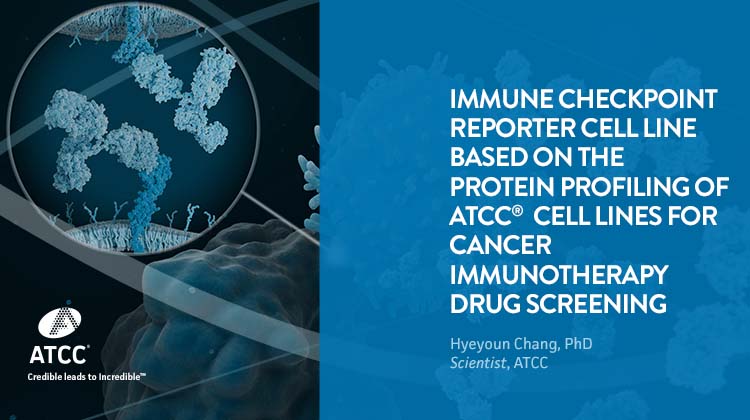 Immune checkpoint reporter cell line based on the protein profiling of ATCC® cell lines for cancer immunotherapy drug screening