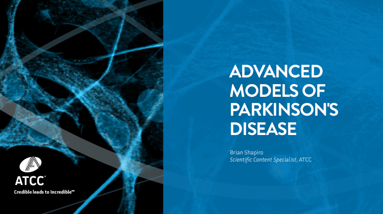 Advanced Models of Parkinson's Disease webinar overlay image