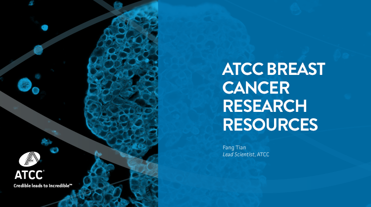 ATCC Breast Cancer Research Resources webinar overlay image