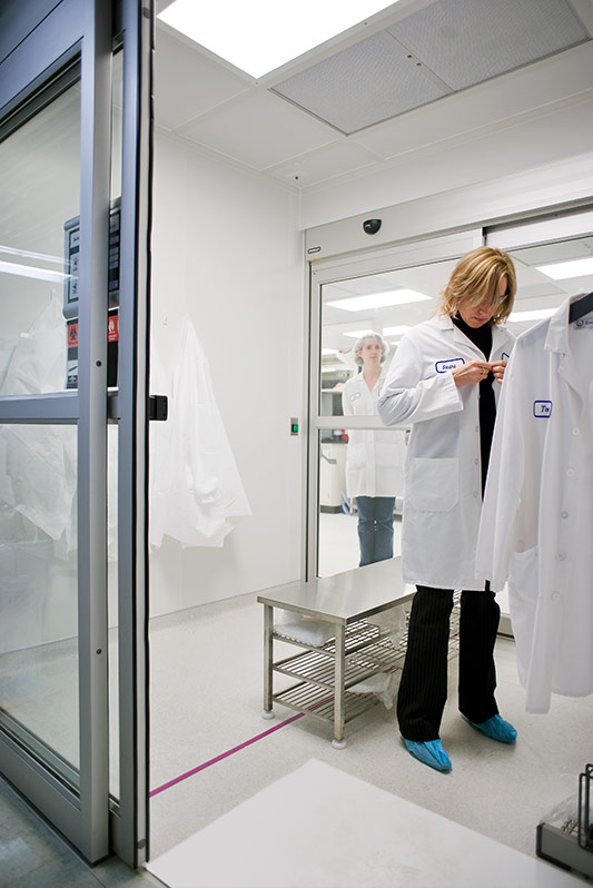 Scientist in a lab coat.