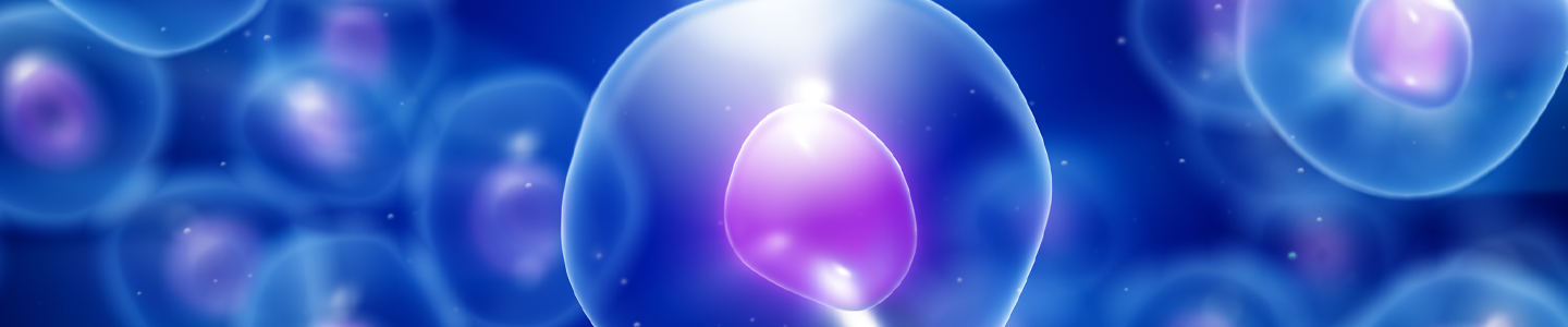 Blue and purple 3d cells.