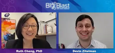 Screen shot of video conversation with Ruth Cheng and Devin Zitelman